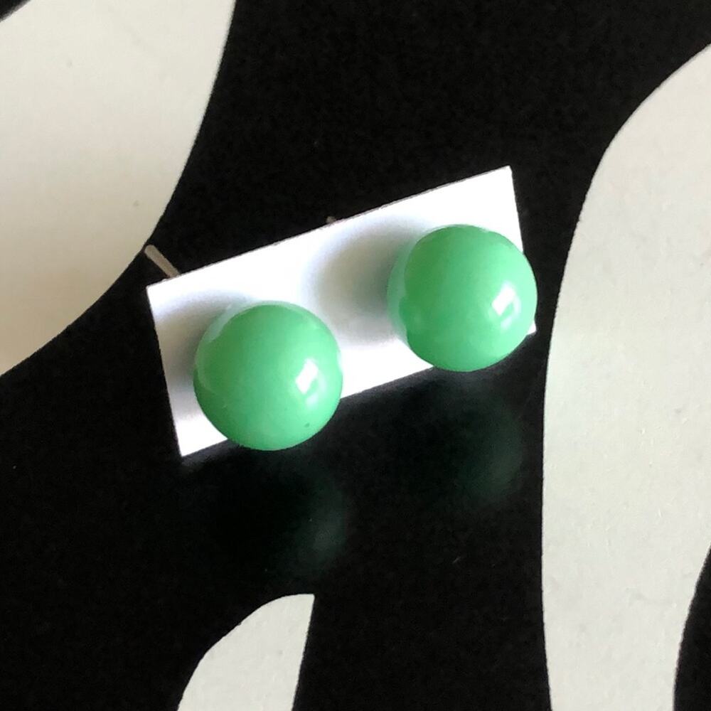 4 for $20 Green Ball Stud Earrings